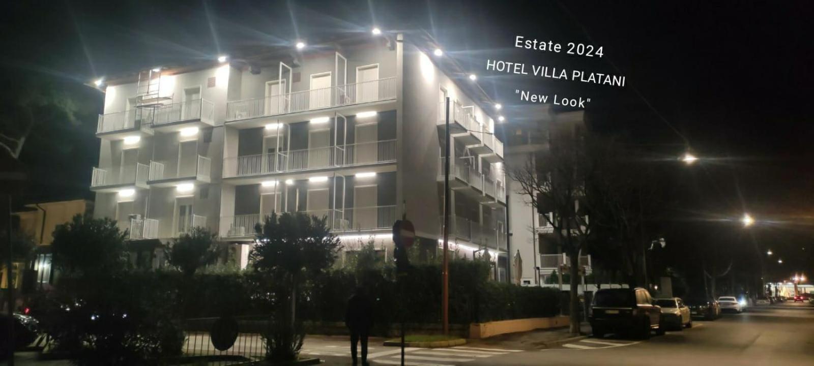 Hotel Villa Platani Риччоне Экстерьер фото